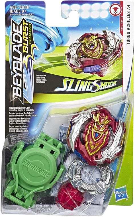 BEYBLADE Slingshock Turbo Achilles A4 Includes Right-Spin Beyblade Bur ...