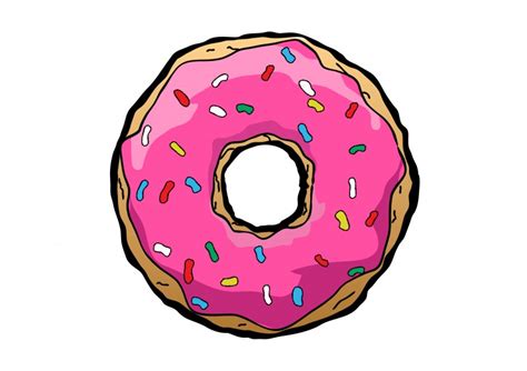 Free vector donut drawing -download free vector