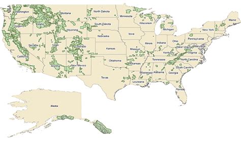 Designated Wilderness Areas Map - Bobine Stephani