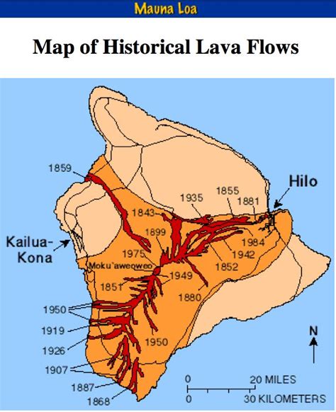 I found this interesting map of the past volcanic eruptions on the Big ...