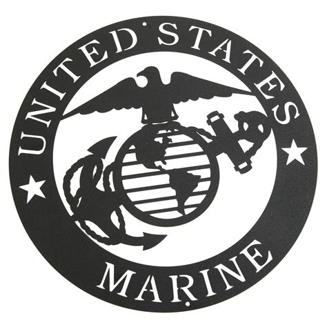 Marines Corps Emblem Metal Silhouette 3025 - Free Shipping on Orders ...