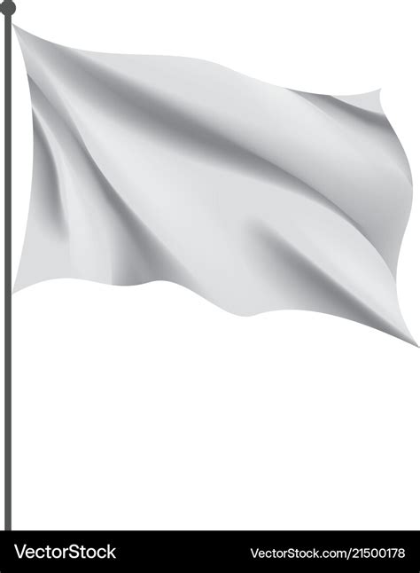 Waving the white flag on a background Royalty Free Vector