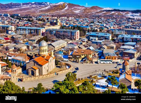 Aerial view of Gori, Georgia Stock Photo - Alamy