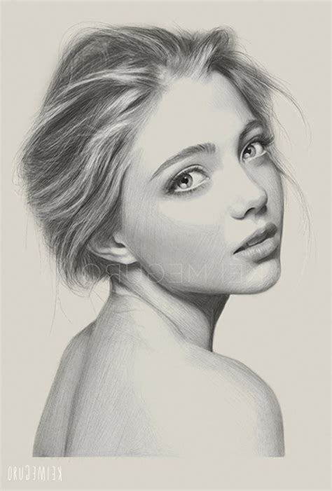 Face drawing, Realistic face drawing, Girl face drawing