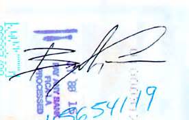 Brandon Lee signed checks