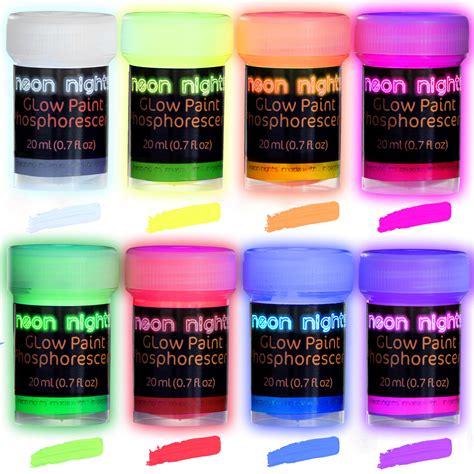 Buy Neon Nights Glow-in-The-Dark Paint - Multi-Surface Acrylic Paints ...