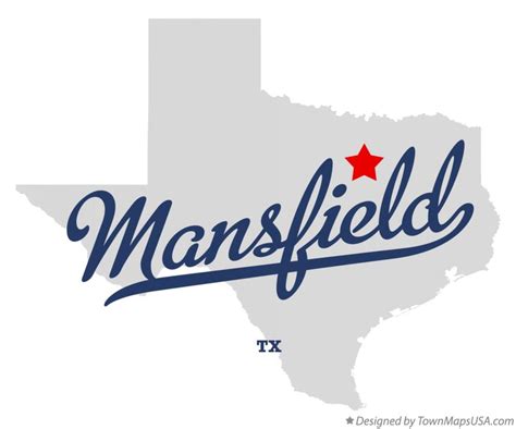 Map of Mansfield, TX, Texas