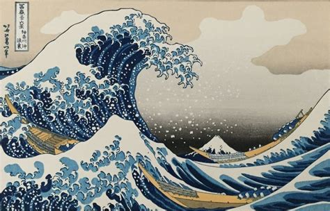 Woodblock print by Katsushika Hokusai (1760-1849) (reprint) - 'The ...