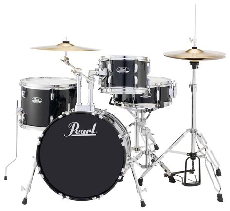 Best Buy: Pearl Drums Roadshow 4-Piece Drum Set Jet Black DRSRS584CC31