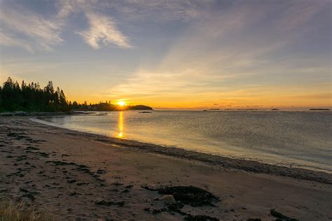 Roque Bluffs Maine Sunrise Photograph by Trace Kittrell - Pixels