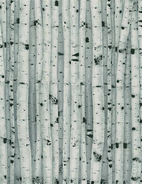 Birch Tree Fabric / Birch Wood Fabric by the yard / c7410 | Etsy