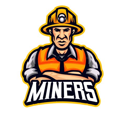 Premium Vector | Miner mascot logo