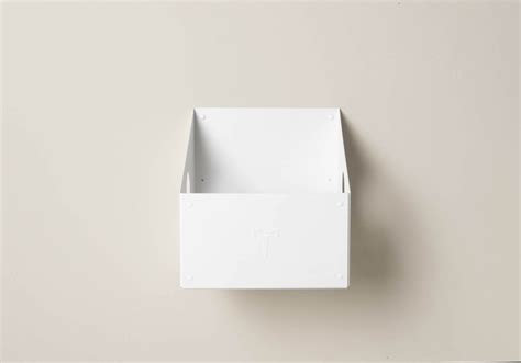 Buy Vinyl record storage box - Metal White