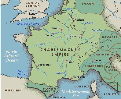 Map of Charlemagne's Empire in the 9th century | Charlemagne… | Flickr