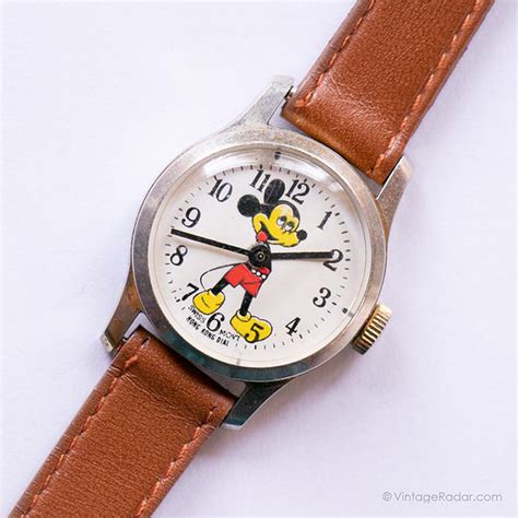 Vintage Collectible Mickey Mouse Watch | Disney Mechanical Watch ...