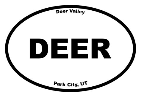 Deer Valley Oval Sticker