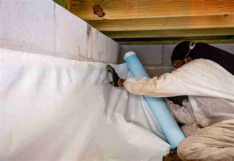 DIY Installation Of Crawl Space Vapor Barrier | Crawlspace Makeover