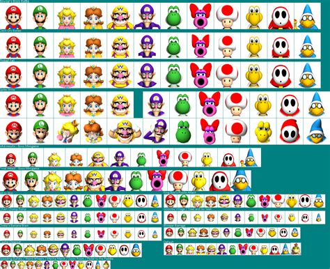 The Spriters Resource - Full Sheet View - Mario Party 9 - In-minigame