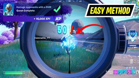 Damage opponents with a DMR Fortnite - YouTube