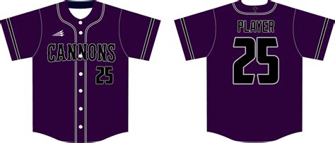 Coastal Cannons Custom Baseball Jerseys - Triton Mockup Portal