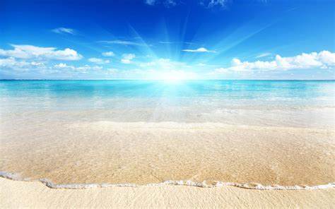 Blue Sky Beach Wallpapers - Top Free Blue Sky Beach Backgrounds ...