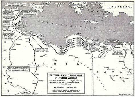 Wwii Africa Campaign Map