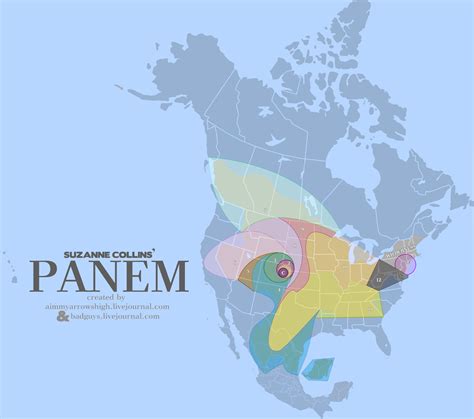 Panem - Map of District Locations