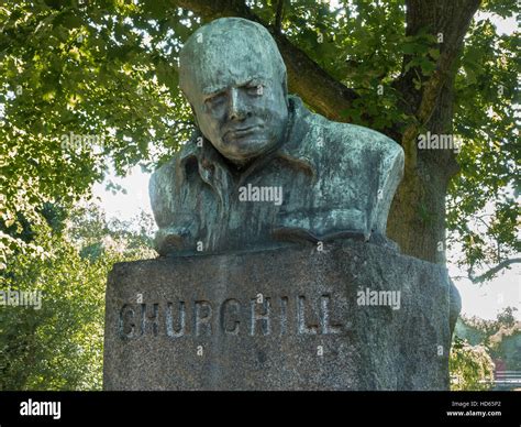 Monument to Winston Churchill, Churchill Park, Copenhagen, Denmark ...