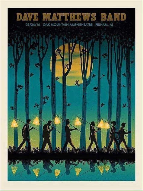 Dave Matthews Band Poster - May 24, 2016 Oak Mountain Amphitheatre ...