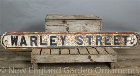 Vintage Street Sign, Warley Street - New England Garden Company