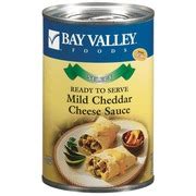 Bay Valley Foods Cheese Sauce,Mild Cheddar: Calories, Nutrition ...