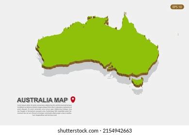 Australia Map World Map International Vector Stock Vector (Royalty Free ...