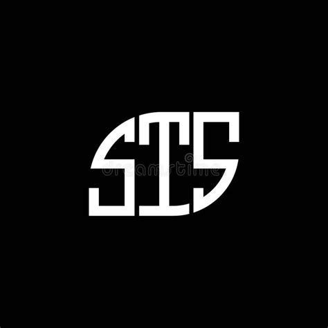 STS Letter Logo Design on Black Background. STS Creative Initials ...