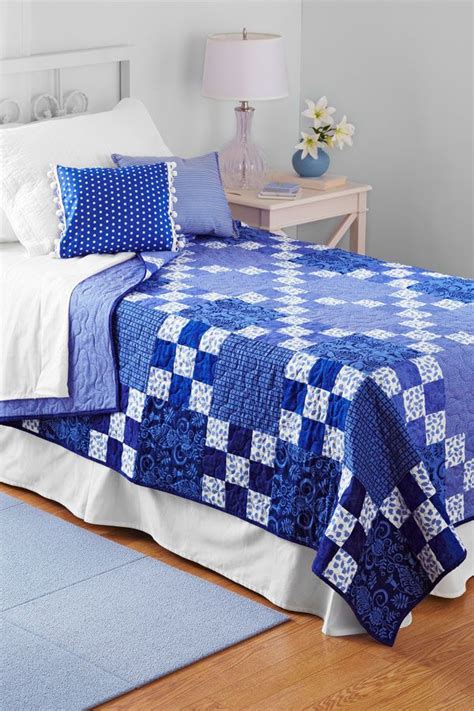 Rhapsody in Blue | Blue quilt patterns, Bed quilt patterns, Quilts