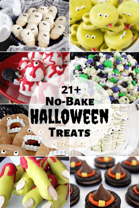 21+ EASY No-Bake Halloween Treats | Kitchen Cents