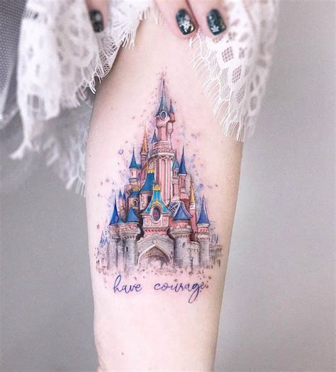 Magical Disney Castle Tattoo Ideas for Disney Fans