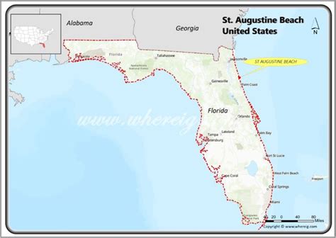 Where is St Augustine Beach, Florida? Map, Facts, Places to visit