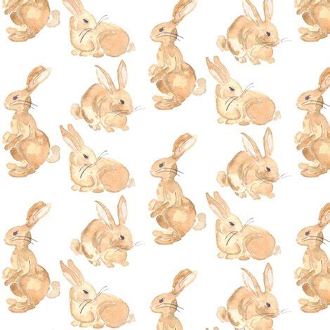 bunny rabbits wallpaper - erinanne - Spoonflower