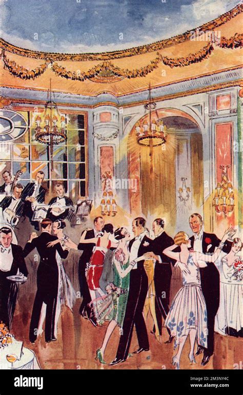 Couples dancing in a hotel ballroom during the 1920s, from 11pm to 2am ...