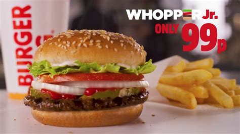 Whopper Jr 99p @ Burger King - hotukdeals