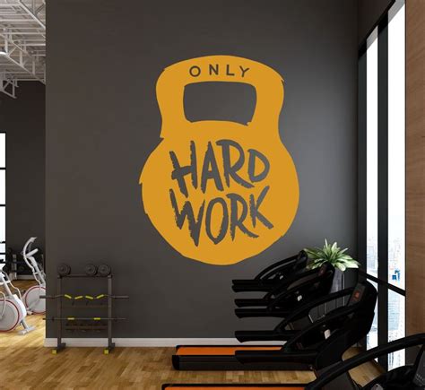 Gym Wall Decal,gym Wall Art,fitness Wall Quotes,crossfit Wall Sticker ...