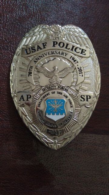 USAF Police - 70th Anniversary Commemorative Badge | Usaf, Police badge ...