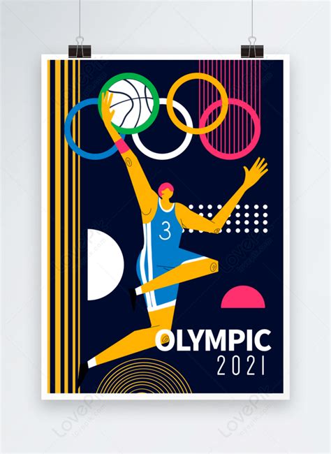 International olympic day basketball poster template image_picture free ...