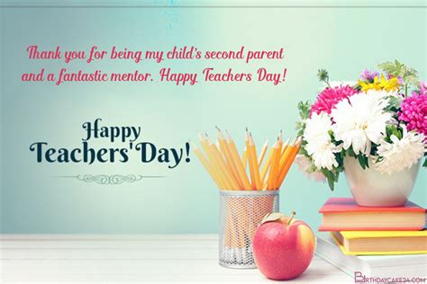 Teachers Day Greeting Wishes Card Online Free