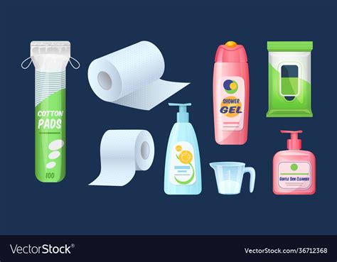 Hygiene product personal care shower gel oil Vector Image