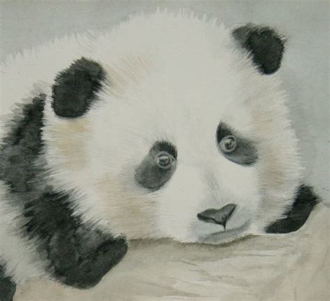 Panda. Original Watercolor Painting. | Etsy | Original watercolor ...