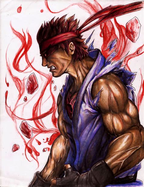 evil ryu street fighter by star-co on DeviantArt