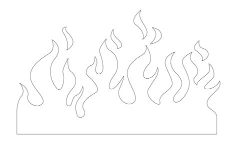 Printable Flame Templates Free