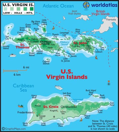 US Virgin Islands Maps & Facts | Virgin islands vacation, Caribbean ...