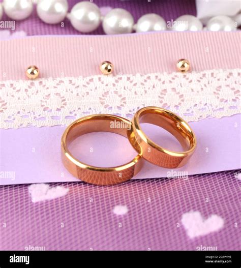 Conceptual photo: wedding in violet color style Stock Photo - Alamy